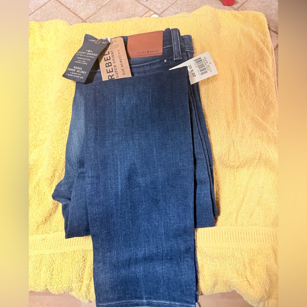 Rebels Dark Blue Slim Straight Lucky Brand Jeans